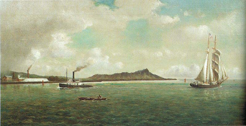 Entrance to Honolulu Harbor,